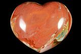 Wide, Polychrome Jasper Heart - Madagascar #118651-1